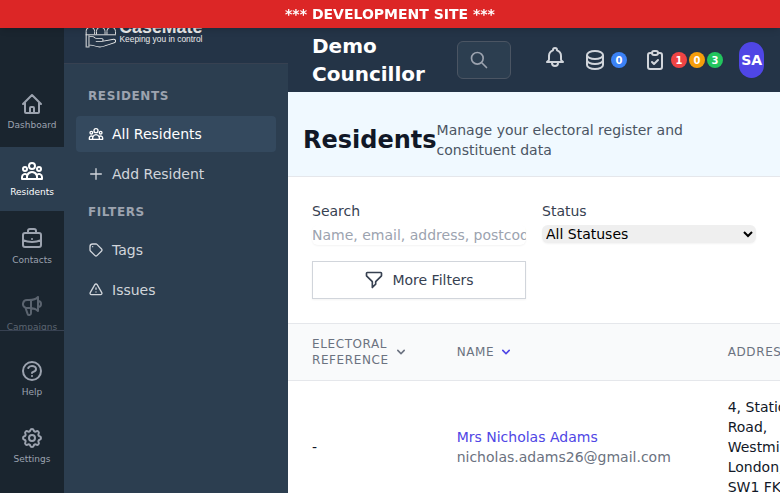 Electoral Register Search
